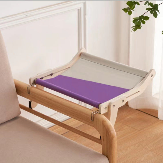 Hanging Cat Bed | Wooden Window & Balcony Perch