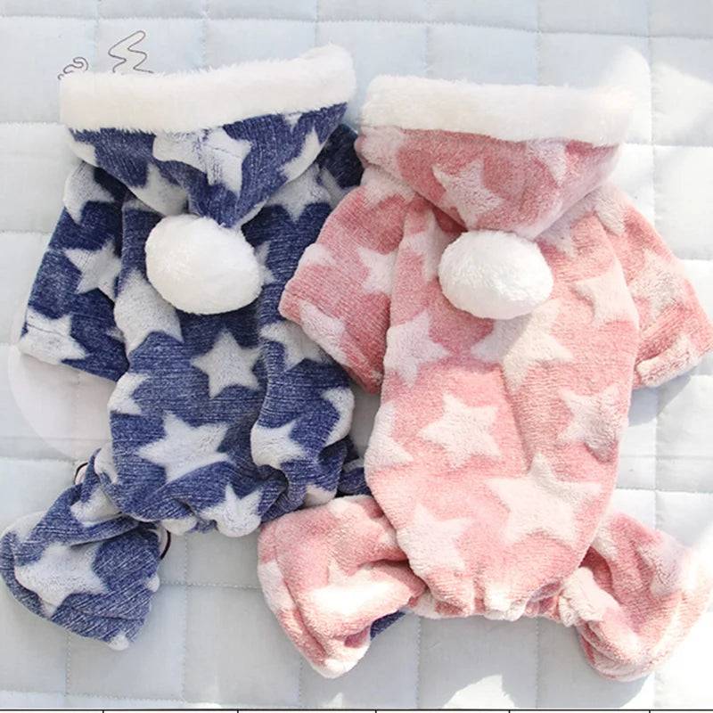 Autumn Winter Warm Cat Costume | Soft Fleece Clothes